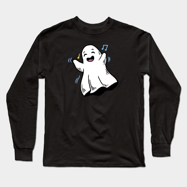 Boogie with the Ghost! Long Sleeve T-Shirt by Life2LiveDesign